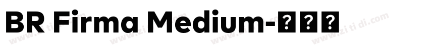 BR Firma Medium字体转换